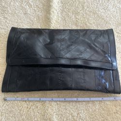 Vintage Leather Eel Skin Clutch