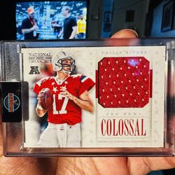 2012 Panini National Treasures - Colossal Pro Bowl Philip Rivers #25 /75 (MEM)