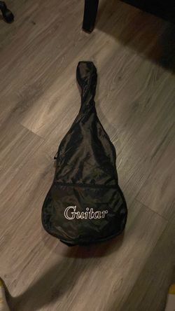 Black and blue guitar