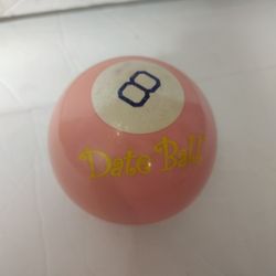 Vintage Pink Magic 8 Ball - “Date Ball”: Original Dating App!  Preowned. Glitter