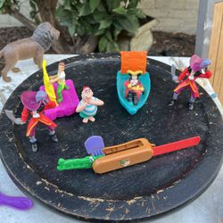 McDonald’s Disney Peter Pan Happy Meal Toys – Captain Hook, Smee & Peter Pan (6-Piece Lot)  ⸻  Description  Lot of six McDonald’s Disney Peter Pan Hap