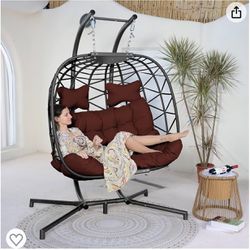 Twin Basket Swing Chair for 2 Persons Oversized