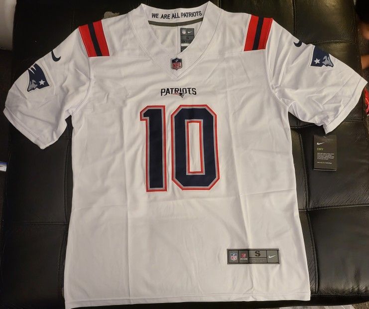 New England Patriots #10 Jones White Jersey 