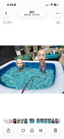2 Inflatable Swimming Pools – $10 for Both