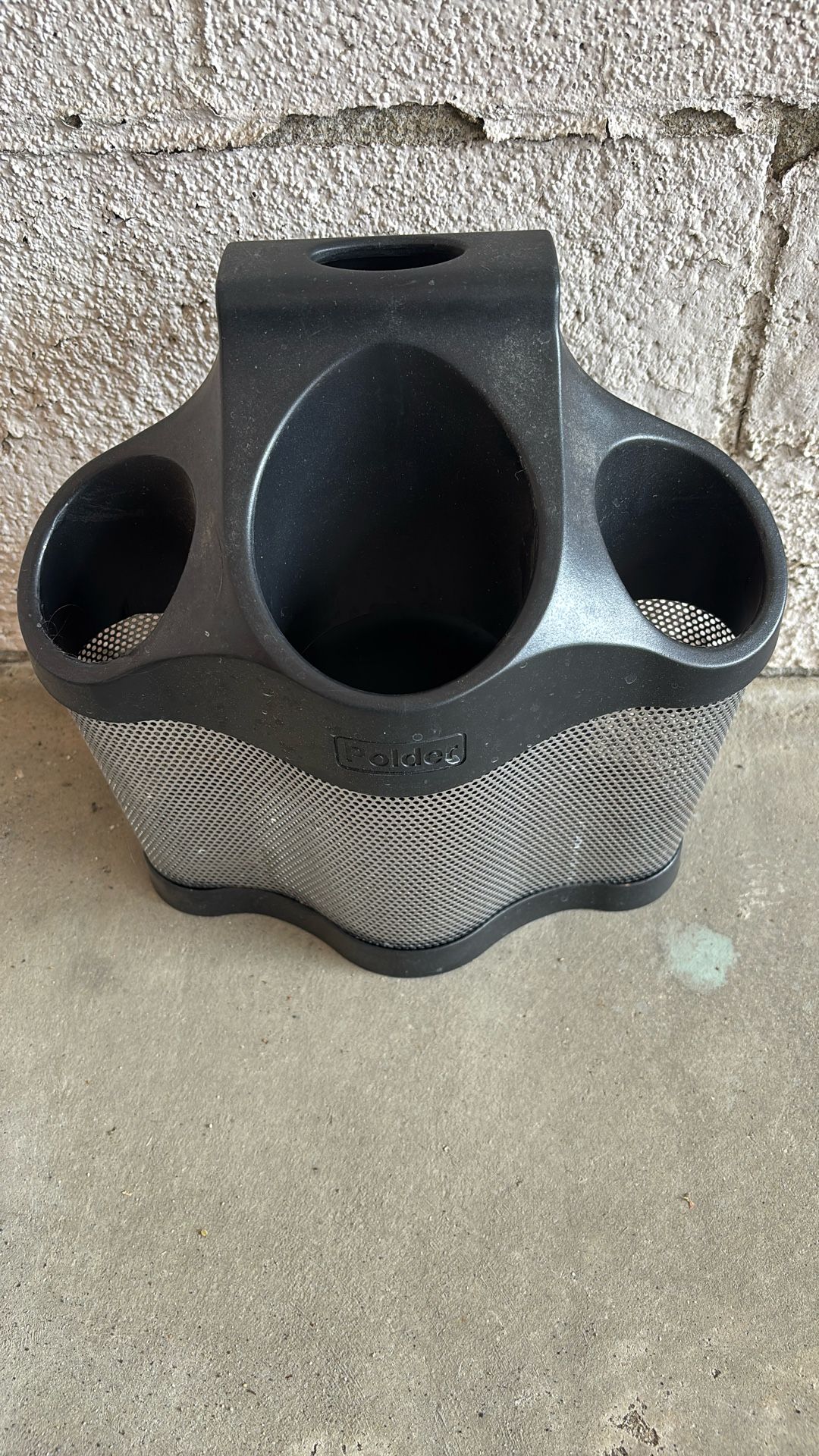 Blow dryer, curling iron holder