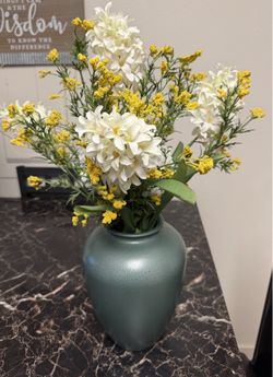 Pretty Handmade Faux Flower Arrangement. See Description and my other items for Sale.