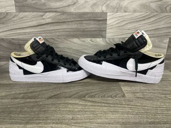 Nike x Sacai Blazer Low Black Patent Men’s Size 11.5 (A1D026293)