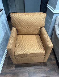 Comfortable Upholstered Accent Armchair Beige Patterned Chair(  Pair of 2)