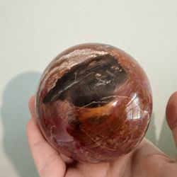 Petrified Wood Crystal Sphere