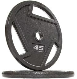 45 pounds pair  70$  BalanceFrom Olympic 2-Inch Cast Iron Plate Weight Plate for Strength Training, Weightlifting and Crossfit, Pair
