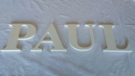 Decorative Wooden Letters "PAUL"