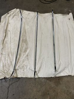 1955 Chevy Bel Air Hardtop Polished Stainless Steel Headliner Bow Set