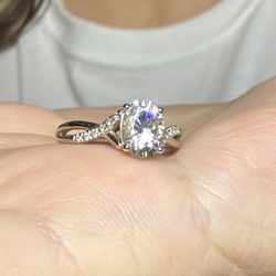 Beautiful Moissanite Engagement Ring