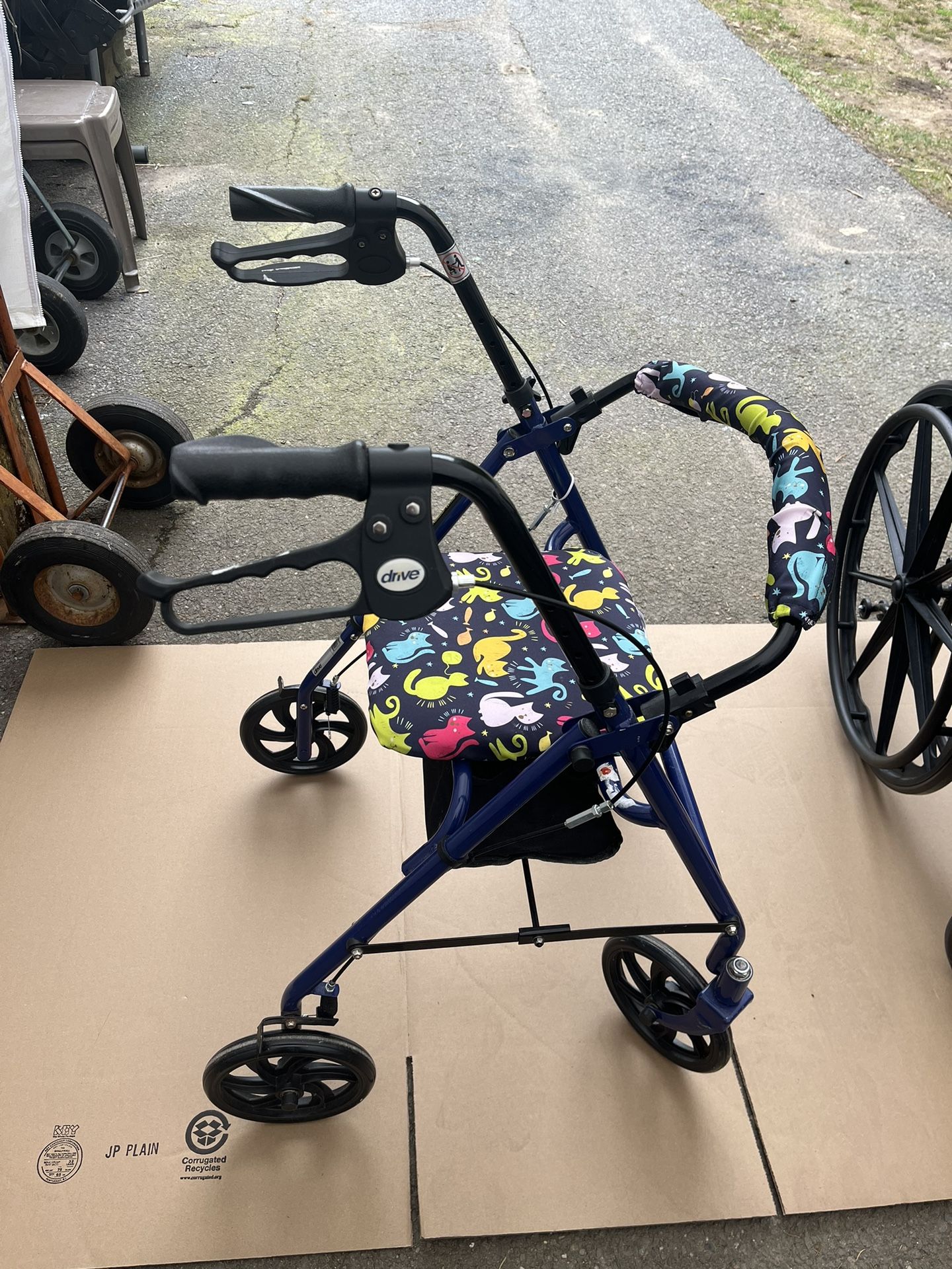 Walker With Brakes