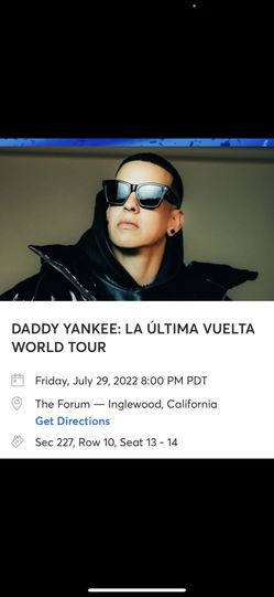 Daddy Yankee Tickets