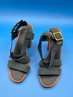 Franco Sarto women’s blue leather sandals 8 1/2 M
