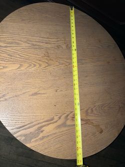 1 Small Used Restaurant Cafe Tables Round Circular Solid wood Painted Cast Iron