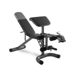 Weider XRS 20 Adjustable Olympic Bench with Removable Preacher Pad, 610 Lb. Weight Limit