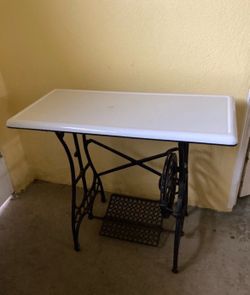 Vintage enamel table