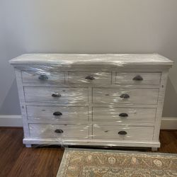 Brand New Rustic White Dresser