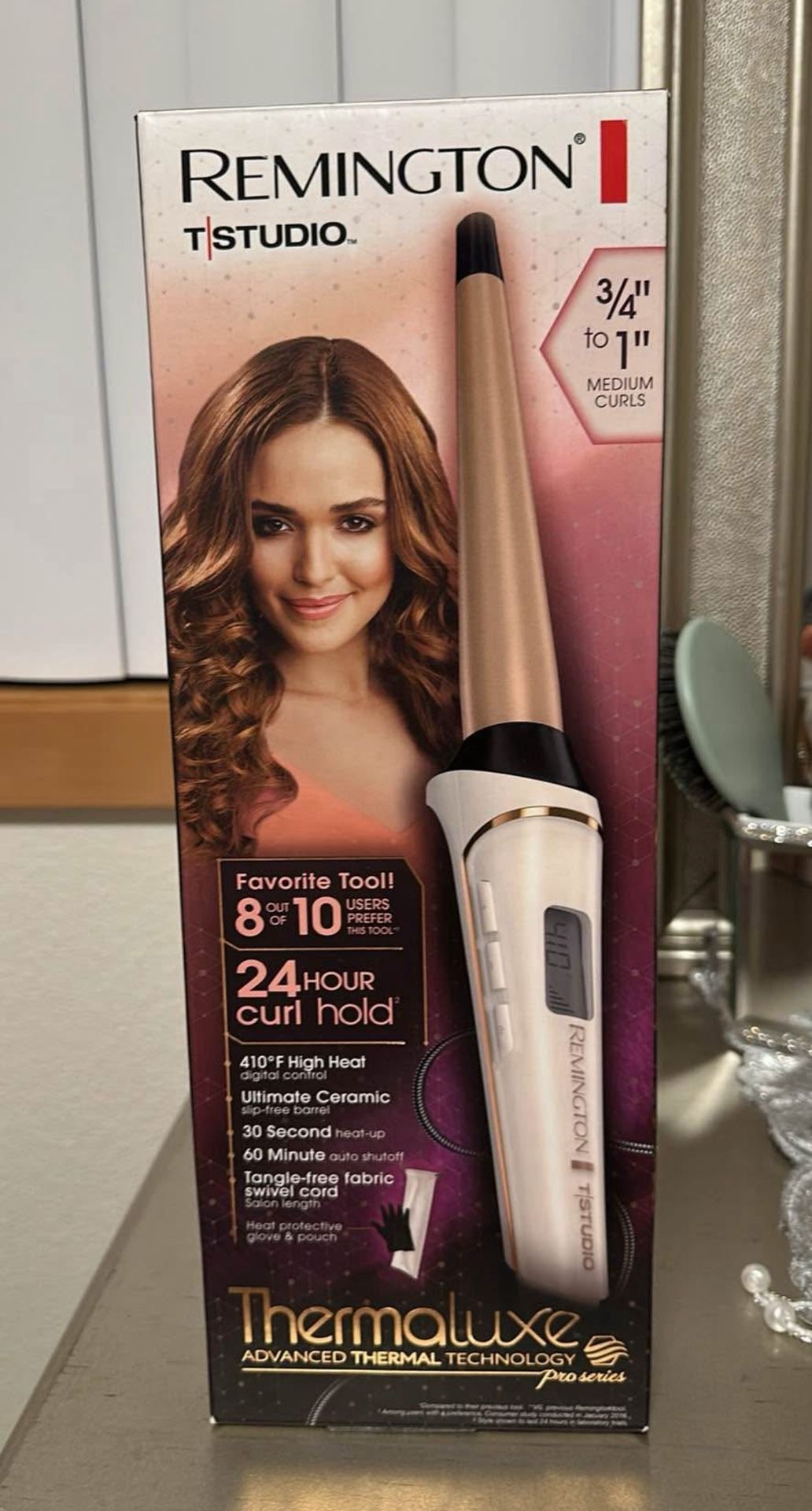 Remington Pro Thermaluxe Advanced Thermal Technology Curling Wand