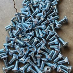 5/8 x 1.5 Carriage Bolts w/ Nylon insert lock nuts
