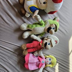 Lot Of 4 Mario Plushies
