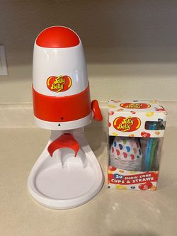Jelly Belly Snow Cone Electric Maker with Cups and Straws