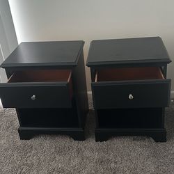 Midnight black Side Tables (Set Of 2)