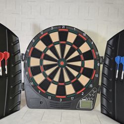 New Franklin Electronic Dart Board Cabinet