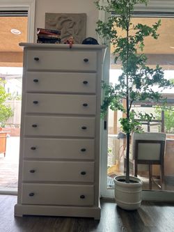 Gray Tall Dresser