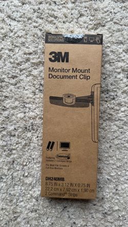 Office clearing! 3M Monitor Mount Document Clip DH240MB