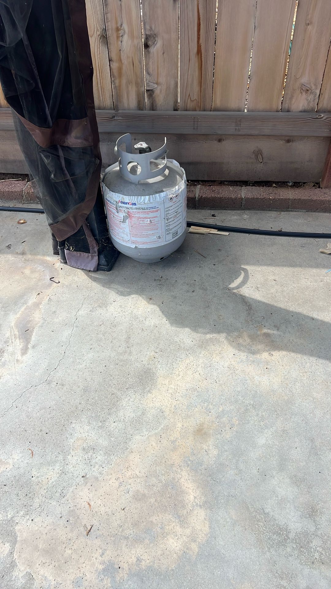 Propane Tank Still Has Some In It Half Way 