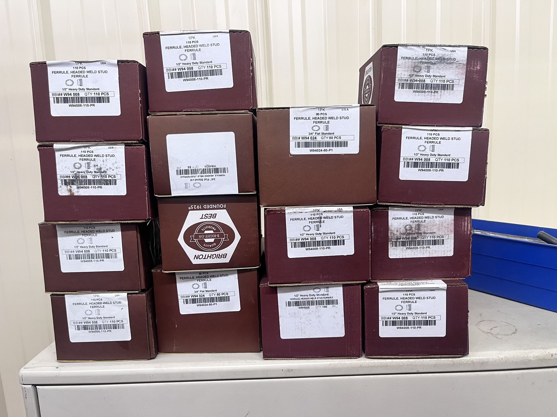 FERRULE HEADED WELD STUDS 1/2”