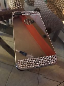 iPhone 7 plus mirror case with bling