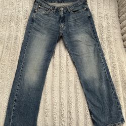 Levi’s 514 Straight Fit Jeans Men’s Size 34x30 Medium Wash Blue Denim Egypt Made