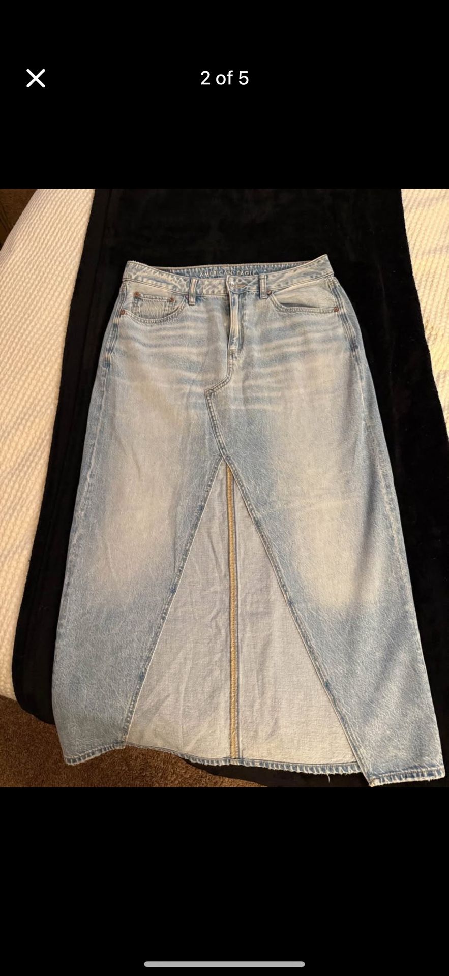 American Eagle Long Denim Skirt