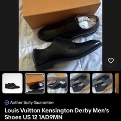 Louis Vuitton Kensington Derby Men’s Shoes US 12 1AD9MN