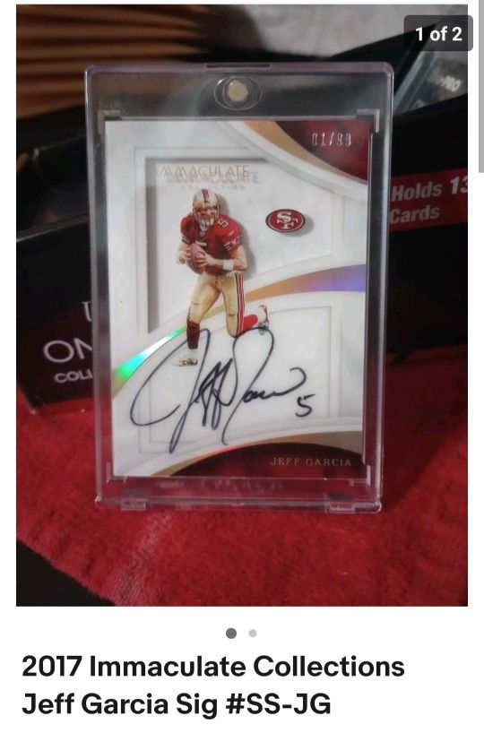 2017 Immaculate Collections Jeff Garcia Sig #SS JG