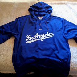 Vintage Majestic Los Angeles Dodgers MLB Authentic Collection Hoodie Pullover  XL