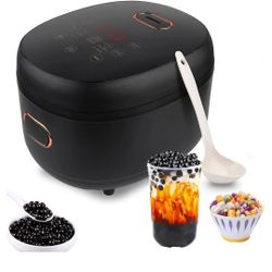 Automatic Pearl Pot, 5L Commercial Fully Automatic Pearl Pot Tapioca Cooker 900W Pearl Maker Machine
