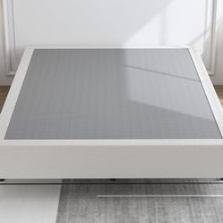 King Size 9 Inch Box Spring for Bed,Heavy Duty Box Spring with Fabric Cover,Noise Free,Easy Assembly,3000LBS Weight Capcity Metal Mattress F