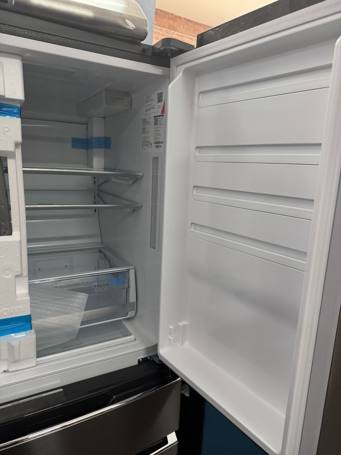 New Open Box Frigidaire Gallery 36 In 26.3 Cu Ft 4 Door Standard Depth Refrigerator In Smudge Proof Stainless Steel