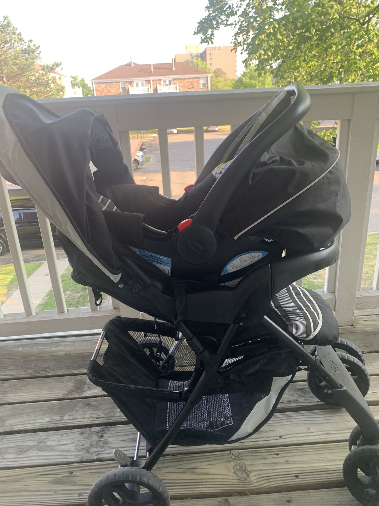 Stroller and Car Seat with base (GRACO Brand)