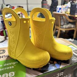 Children’s Yellow Croc Rain Boots 