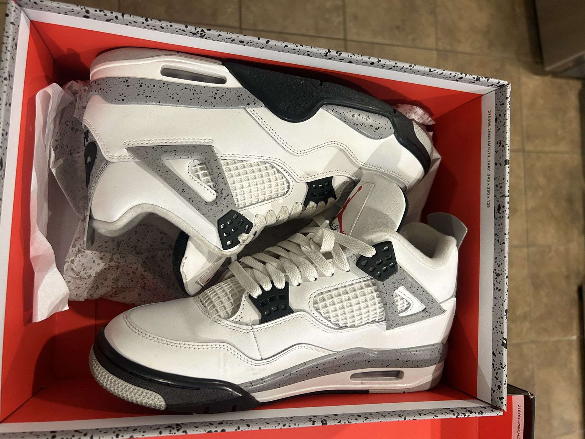 Jordan 4 White Cements