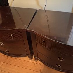 King Size Bed frame With Two Night Stands