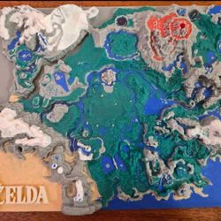 Zelda BOTW/TOTK Topographic Map