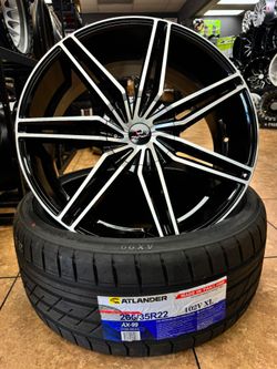 Wheels and tires 22x9 CAVALLO 5x115/5x120
265//35//22 ATLANDER 
$1548