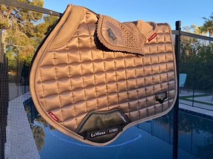 Lemieux Loire Mink Saddle Pad and Ear Bonnet